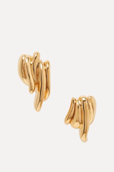 Gold-Tone Earrings from Jil Sander