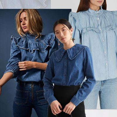 15 Denim Blouses To Wear This Season