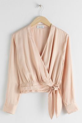 Scarf Tie Wrap Blouse from & Other Stories