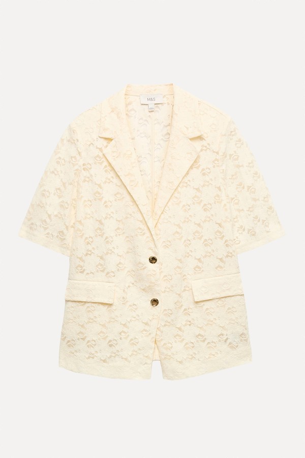 Lace Short Sleeve Jacket
