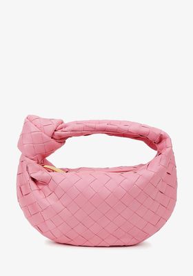 Jodie Intrecciato Mini Leather Top Handle Bag from Bottega Veneta