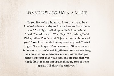 Winne the Pooh by A. A Milne