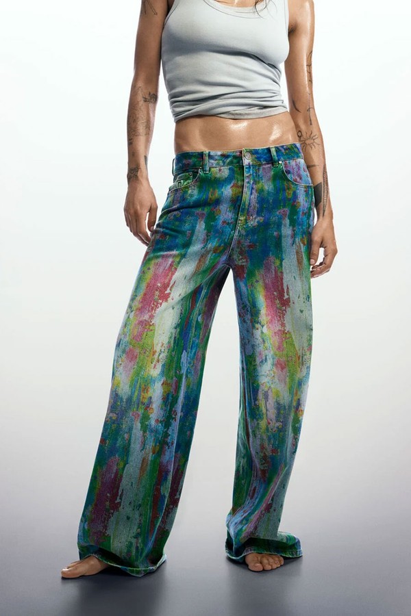 Wide Leg Splatter Jeans from Desigual