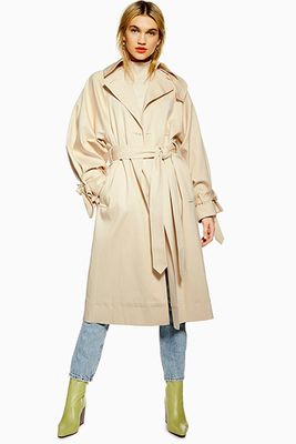 Ultimate Cream Trench Coat from Topshop