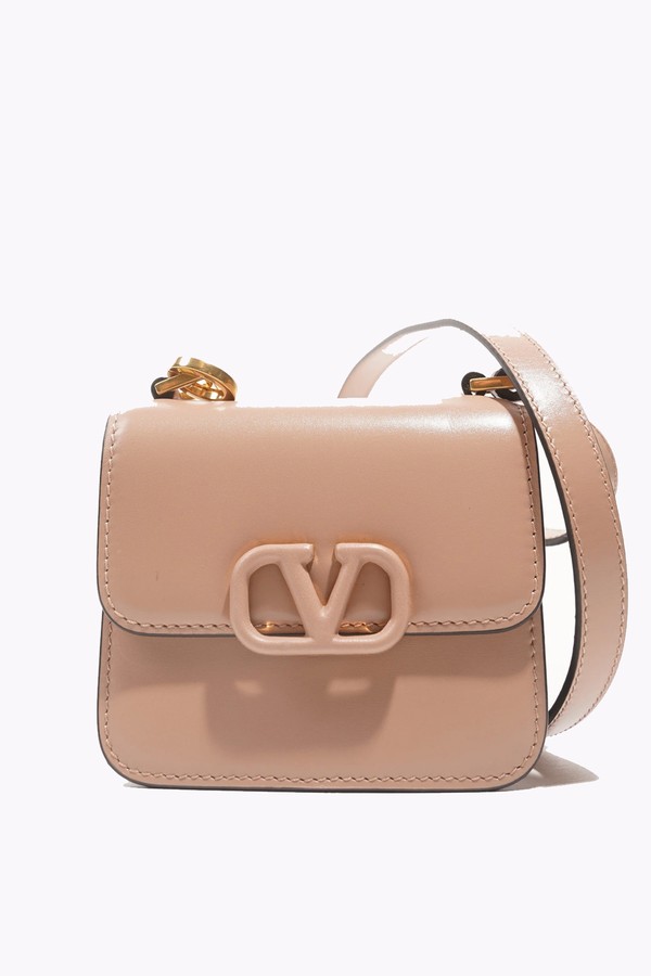 Vsling Micro Shoulder Bag Nude Leather from Valentino
