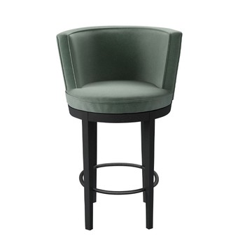 Margaux Bar Stool In Sage Smart Velvet