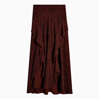 Leopard Print Maxi Skirt