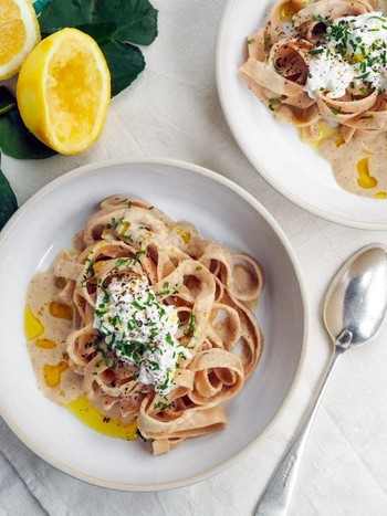 Roasted Cauliflower Alfredo