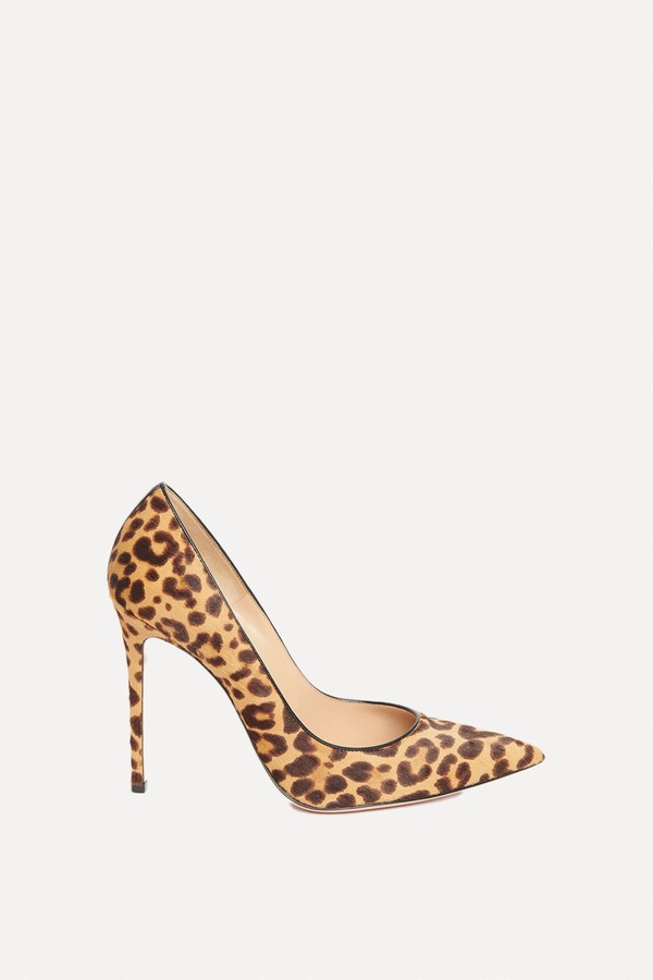 Pony Hair Pointed Toe Pumps from Gianvito Rossi