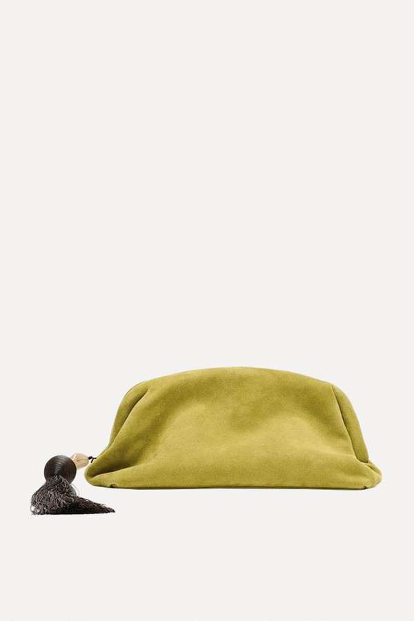 Leather Clutch With Tassel from Zara