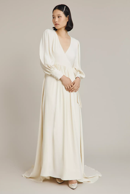 Hope Satin Wrap Maxi Wedding Dress from Ghost