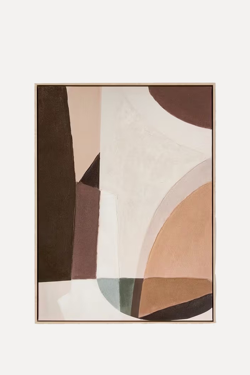 Autumn Shapes Abstract Framed Canvas Print from John Lewis