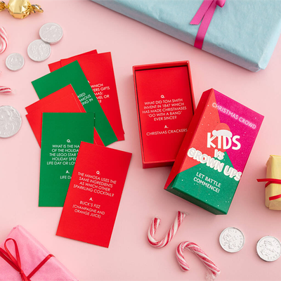 Christmas Kids Vs Adults Party Game Cards from Postbox Party
