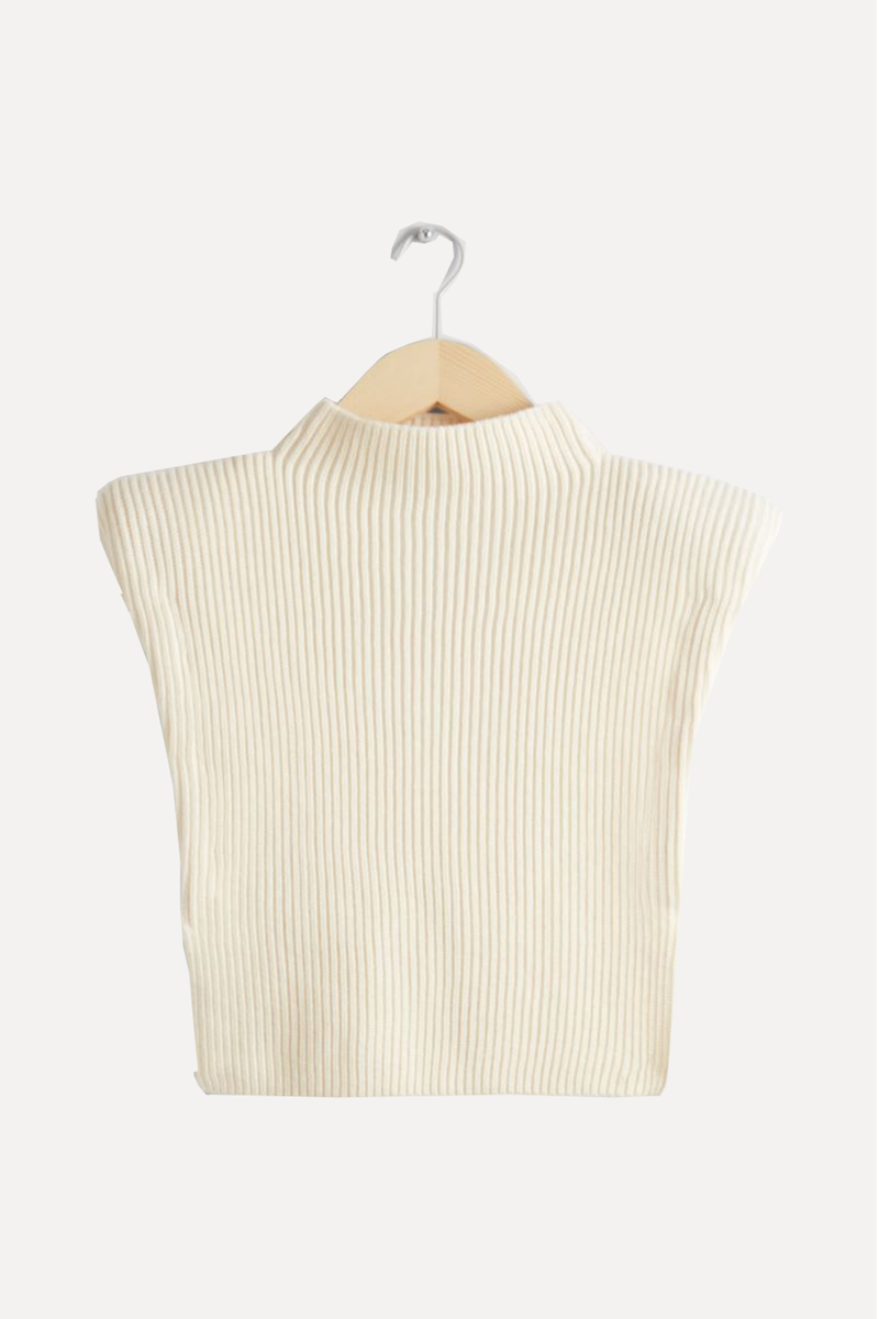 Rib-Knit Wool Bib from & Other Stories