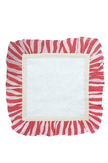 Cherry Red Candy Stripe - Set Of 2 Napkins from Amuse La Bouche