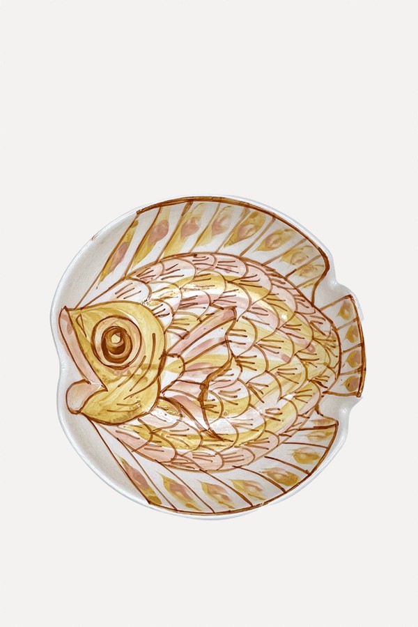 Fish Peanut Bowl from Villa Bologna Pottery