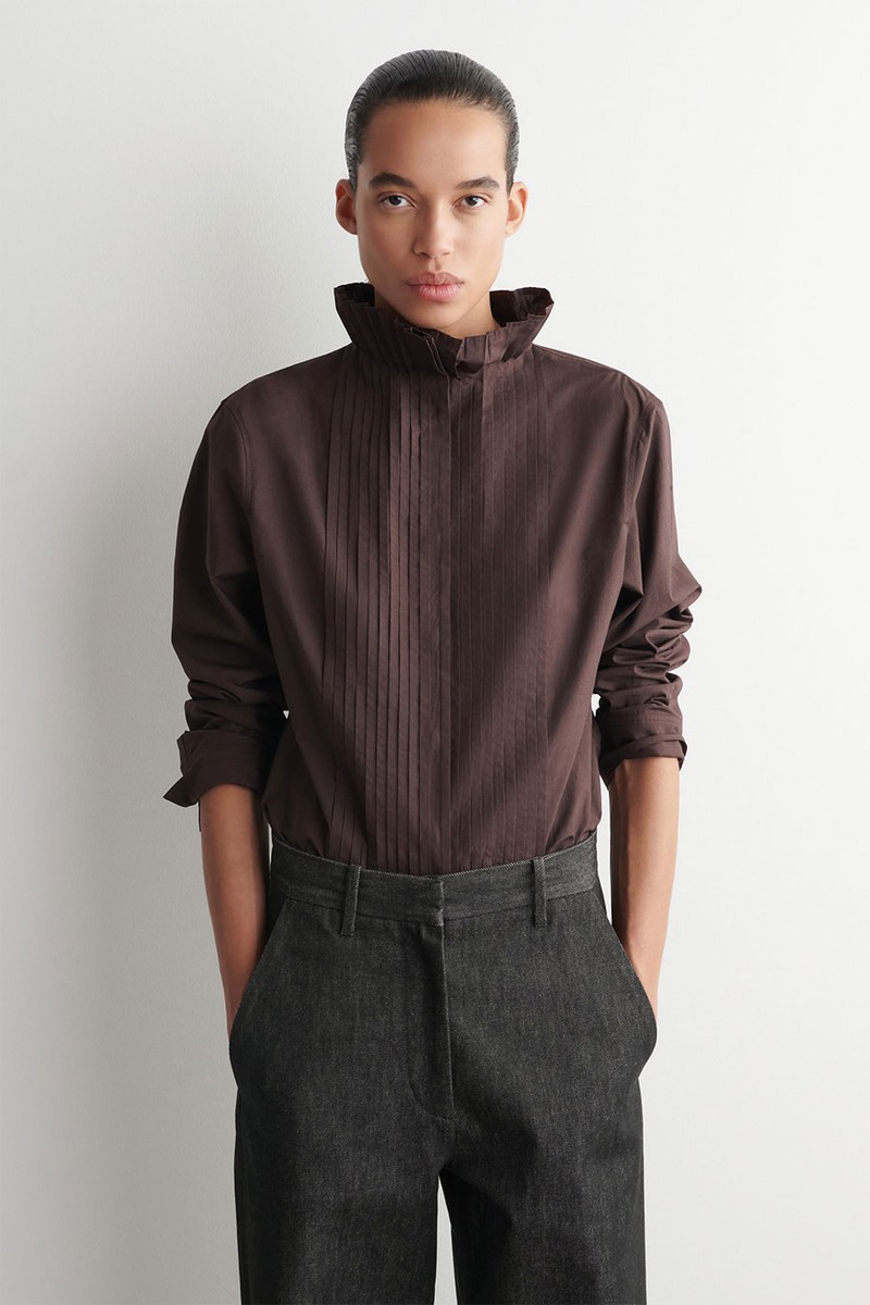 Pintucked Cotton Blouse from COS
