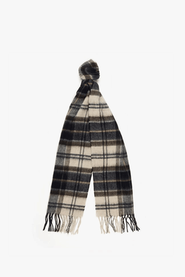 Wool Cashmere Tartan Scarf from Barbour
