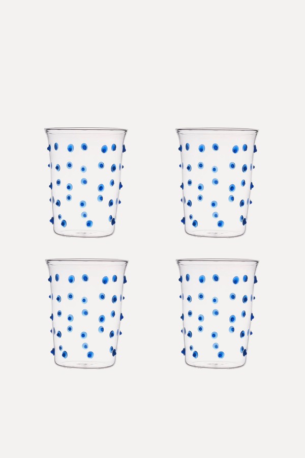 Blue Pom Tumbler - Set of Four from Issy Granger