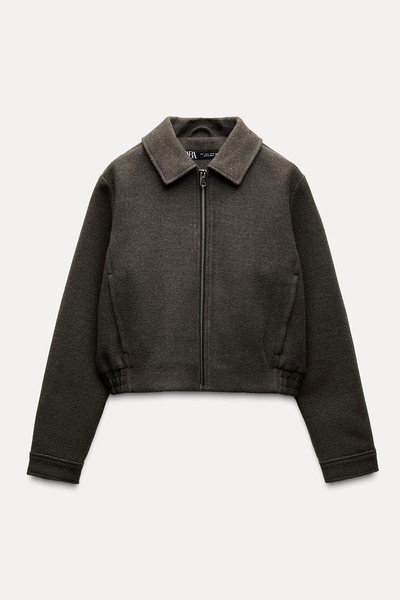 Short Zip-Up Jacket from Zara