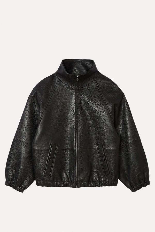 Oversized Leather Jacket from Sandro