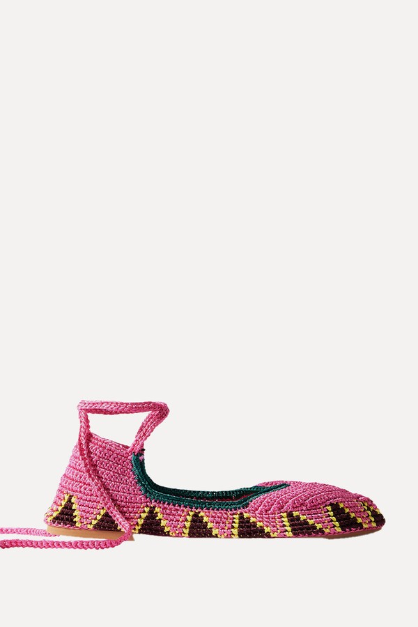 Crocheted Ballet Flats from KASHURA