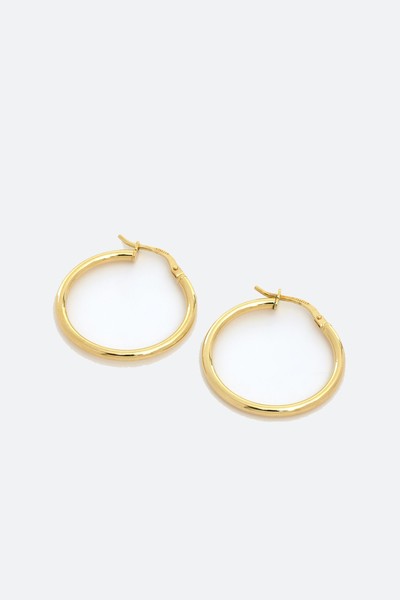 18ct Bonded Gold Hoop Earrings