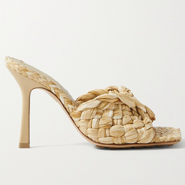 Intrecciato Raffia Mules from Bottega Veneta