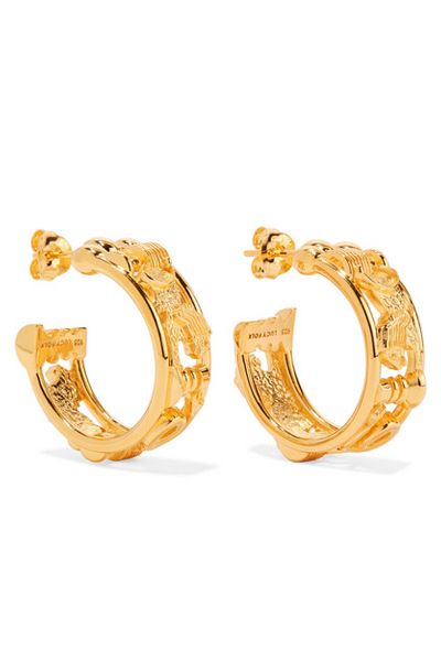 Sottsass Sphinx Hoop Earrings from Lucy Folk