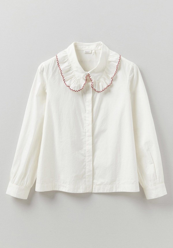Scallop Ruffle Neck Shirt from Toast