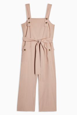 Pinafore Button Jumpsuit from Topshop
