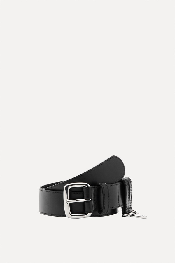 Leather Belt With Belt Loops