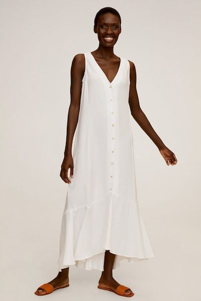 Buttoned Gown from Mango