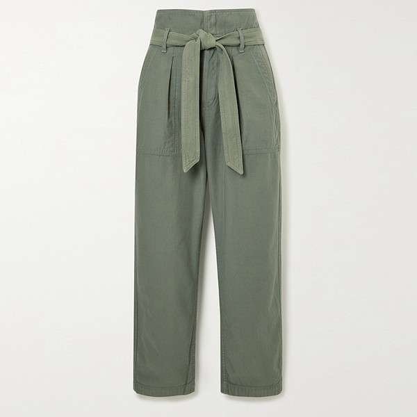 Cropped Belted Cotton-Twill Cargo Pants from Citizens Of Humanity