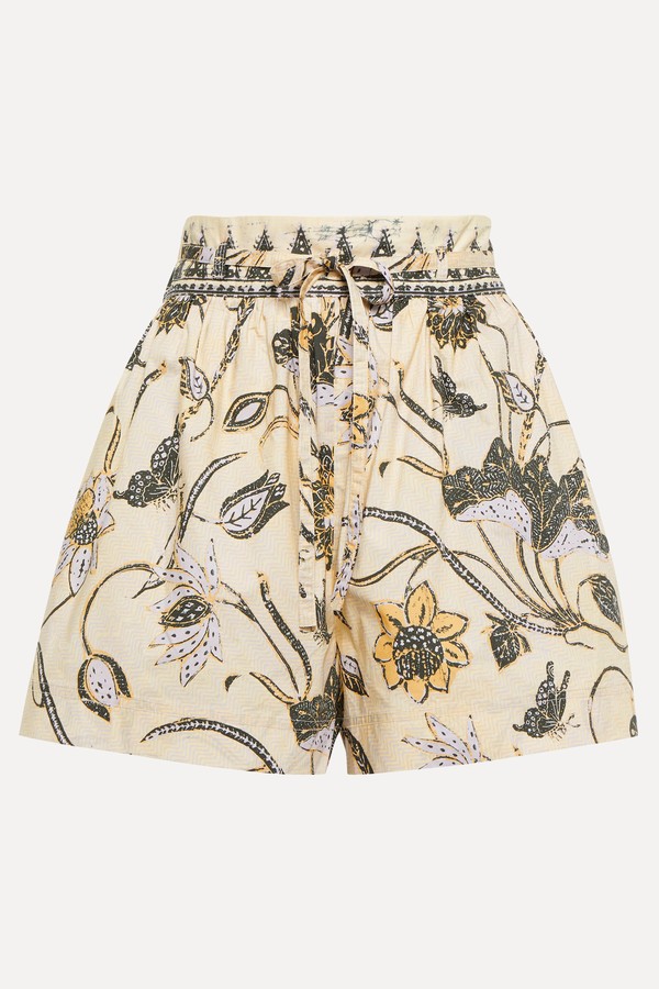 Rowan Floral Cotton Poplin Shorts from Ulla Johnson
