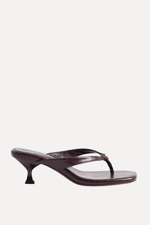 Havana Toe Thong Kitten Heel Sandals from ASOS DESIGN