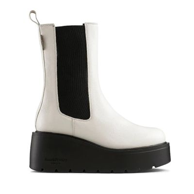 White Chunky Boot from Russell & Bromley