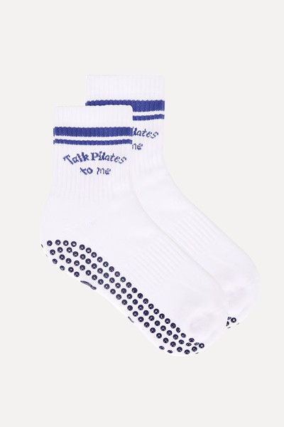 Talk Pilates To Me Grip Socks from Souls