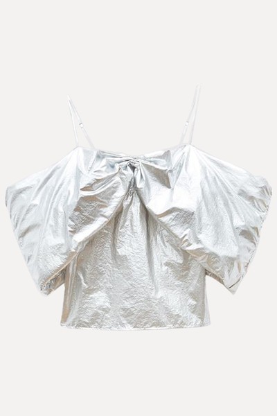 Lou Off-Shoulder Metallic Blouse from Rejina Pyo 