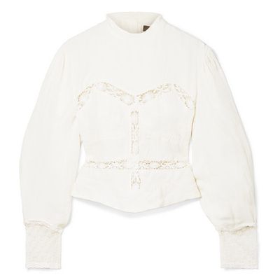 Lace Trimmed Lined Blouse from Isabel Marant