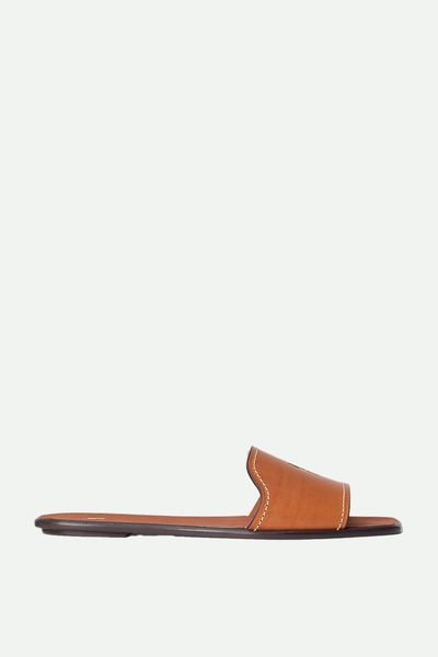 Vachetta Leather Slide Sandal