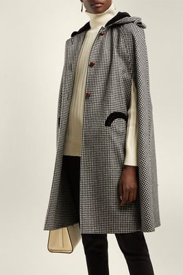 Fair & Square Checked Wool Cape from Blaze Milano