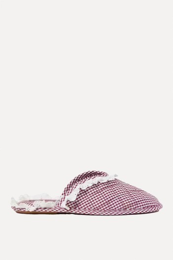 Gingham Slippers from Loeffler Randall