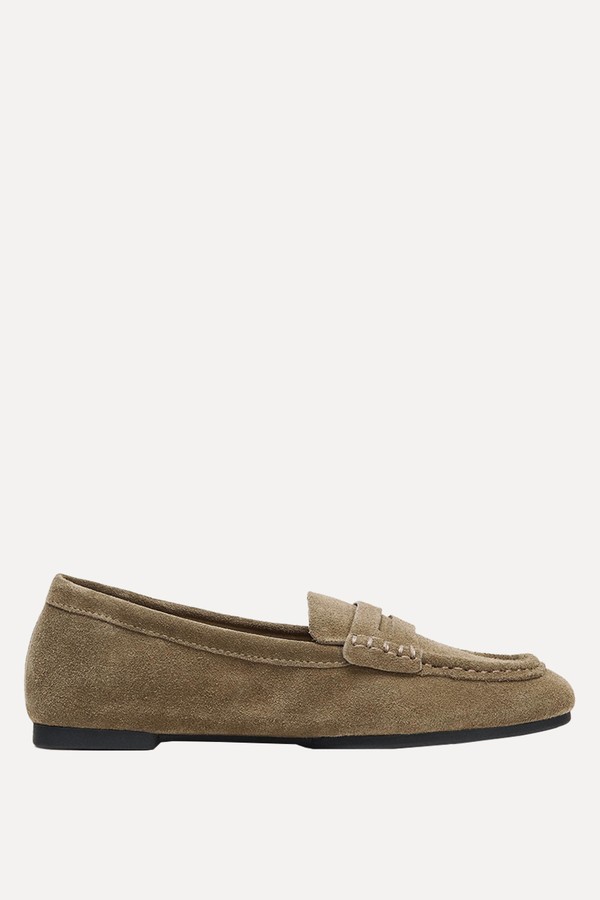 Split Suede Loafers from Zara
