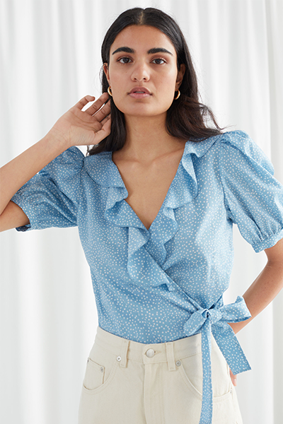 Frilled Wrap Blouse from & Other Stories