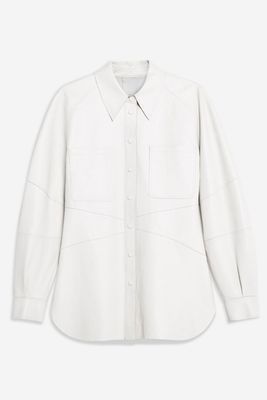 Ovoid Leather Shirt by Boutique from Topshop