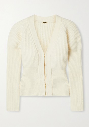 Freida Ribbed-Knit Cardigan from Cult Gaia