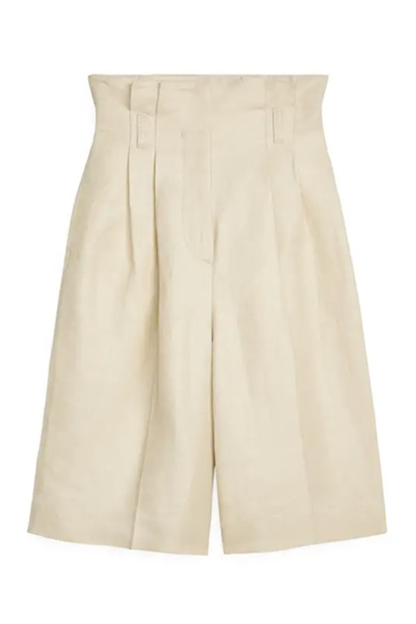 Linen Blend Pleated Culottes from Arket