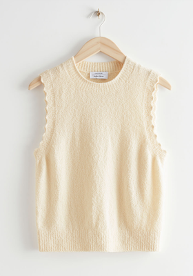 Scalloped Knit Vest from & Other Stories