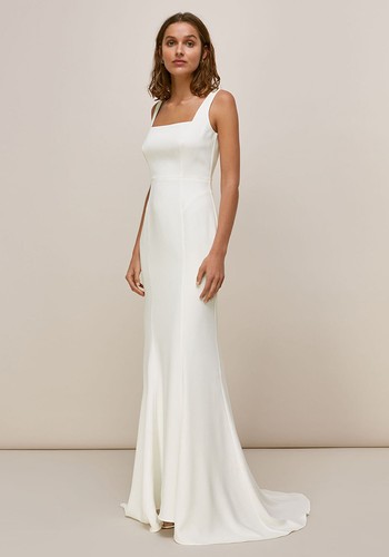 Mia Square-Neck Crepe Wedding Gown, £449 | Whistles